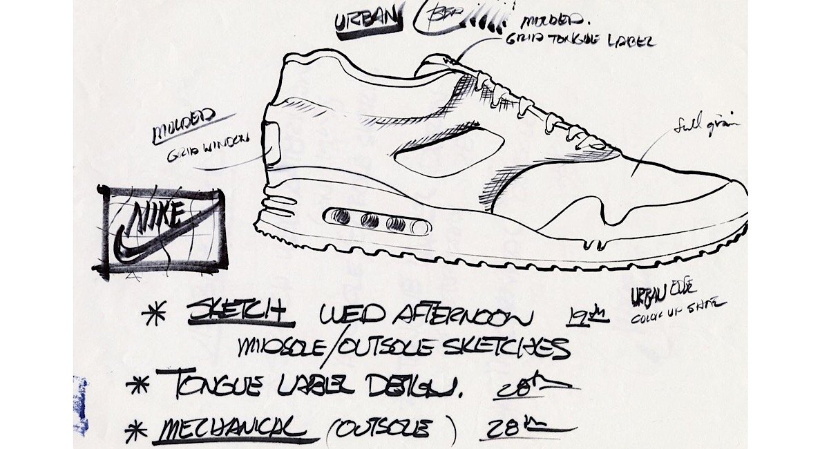 Nike Air Max 1 sketches
