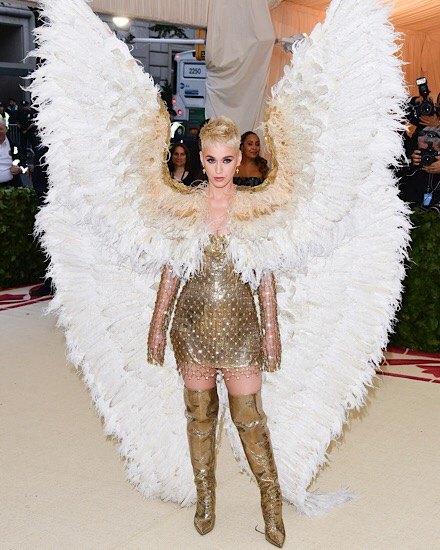 katy perry in angel wings met ball 2018