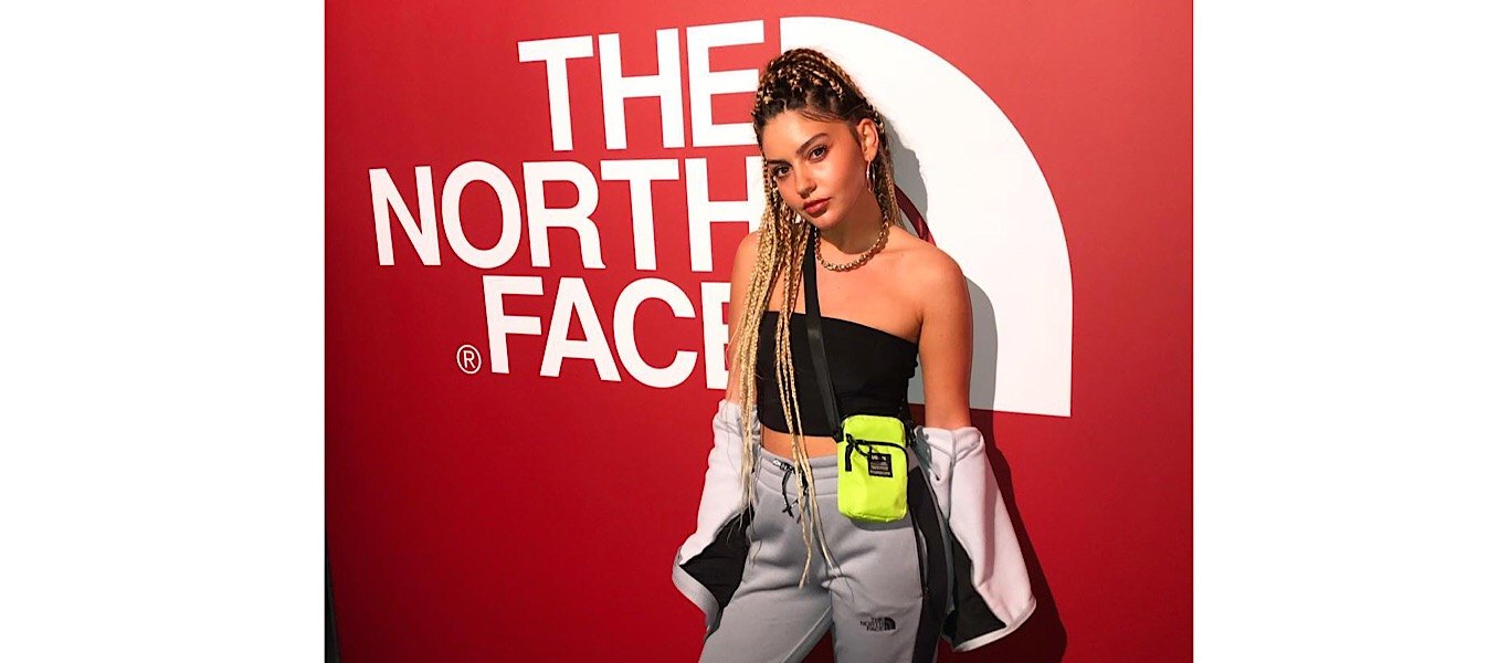 Abbi Holden in The North Face