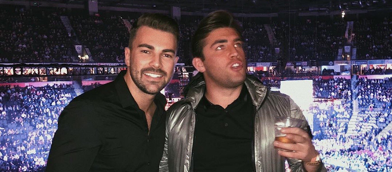 Sam Bird and Jack Charles at the boxing