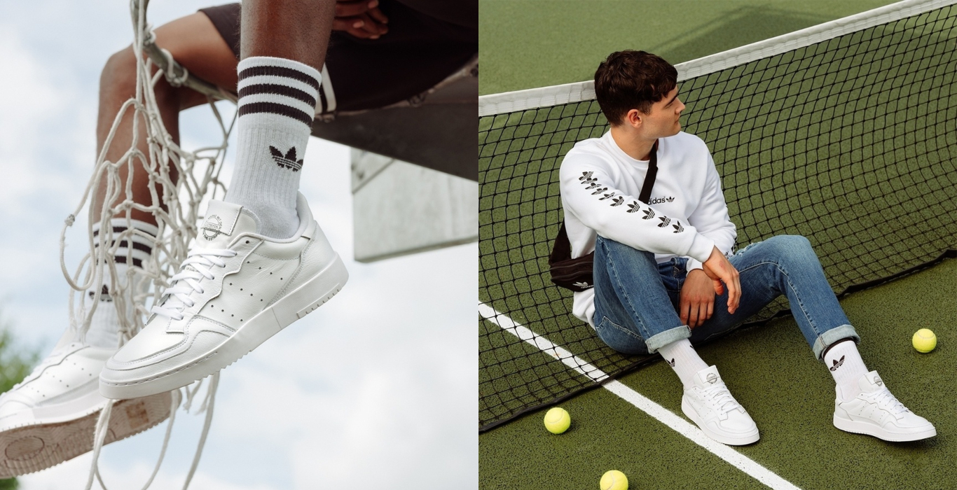 triple white adidas supercout