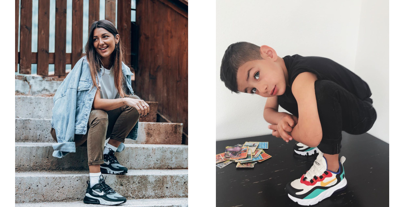 influencers wearing air max 270 react