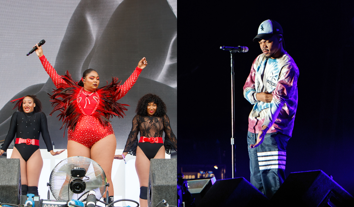 Lizza and Chance the Rapper at Lovebox