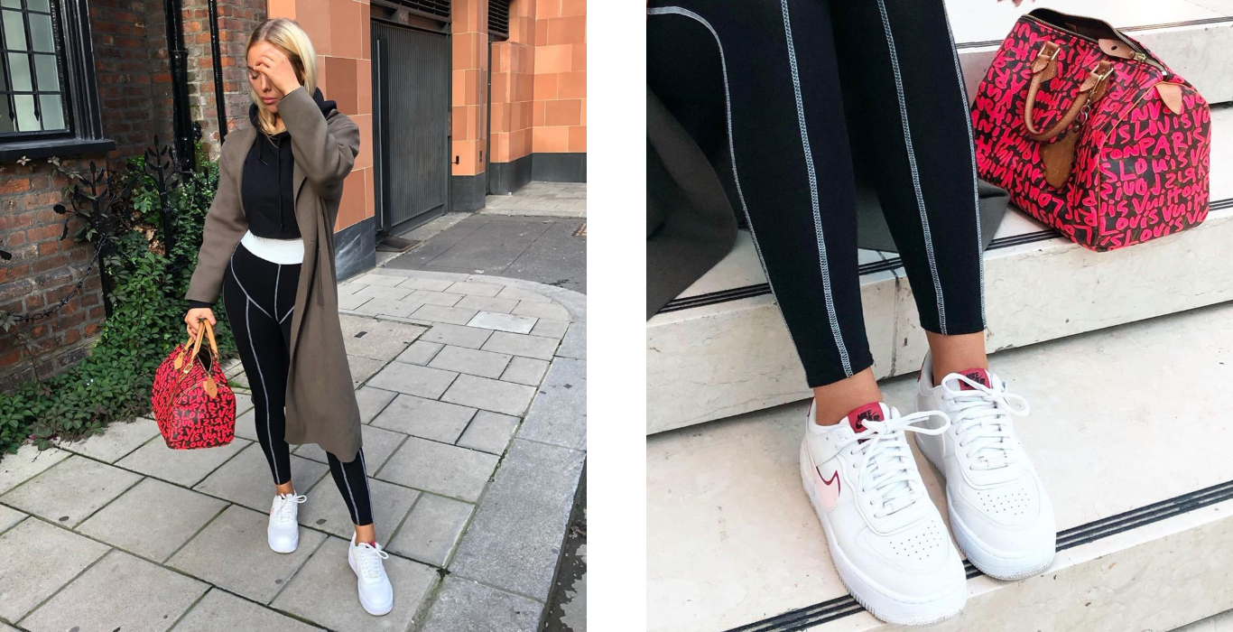 air force 1 white pink